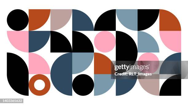 illustrations, cliparts, dessins animés et icônes de graphiques géométriques abstraits — oliver system, ipsumco series - bauhaus