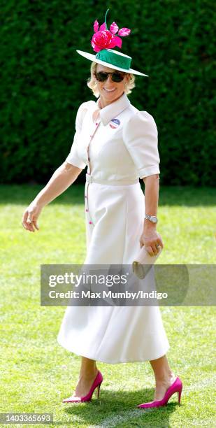 Zara Tindall attends day 3 'Ladies Day' of Royal Ascot at Ascot Racecourse on June 16, 2022 in Ascot, England.