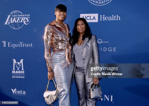 Johnson and Cookie Johnson attends Los Angeles Dodgers Foundation's annual Blue Diamond Gala at Dodger Stadium on June 16, 2022 in Los Angeles,...