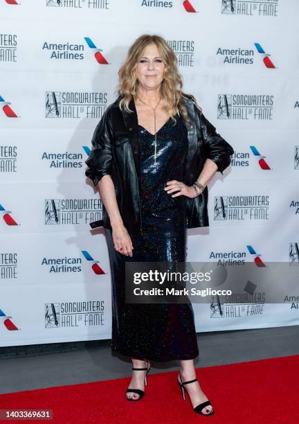 Actress Rita Wilson attends the 2022 Songwriters Hall Of Fame Induction And Awards Gala at The New York Marriott Marquis on June 16, 2022 in New York...