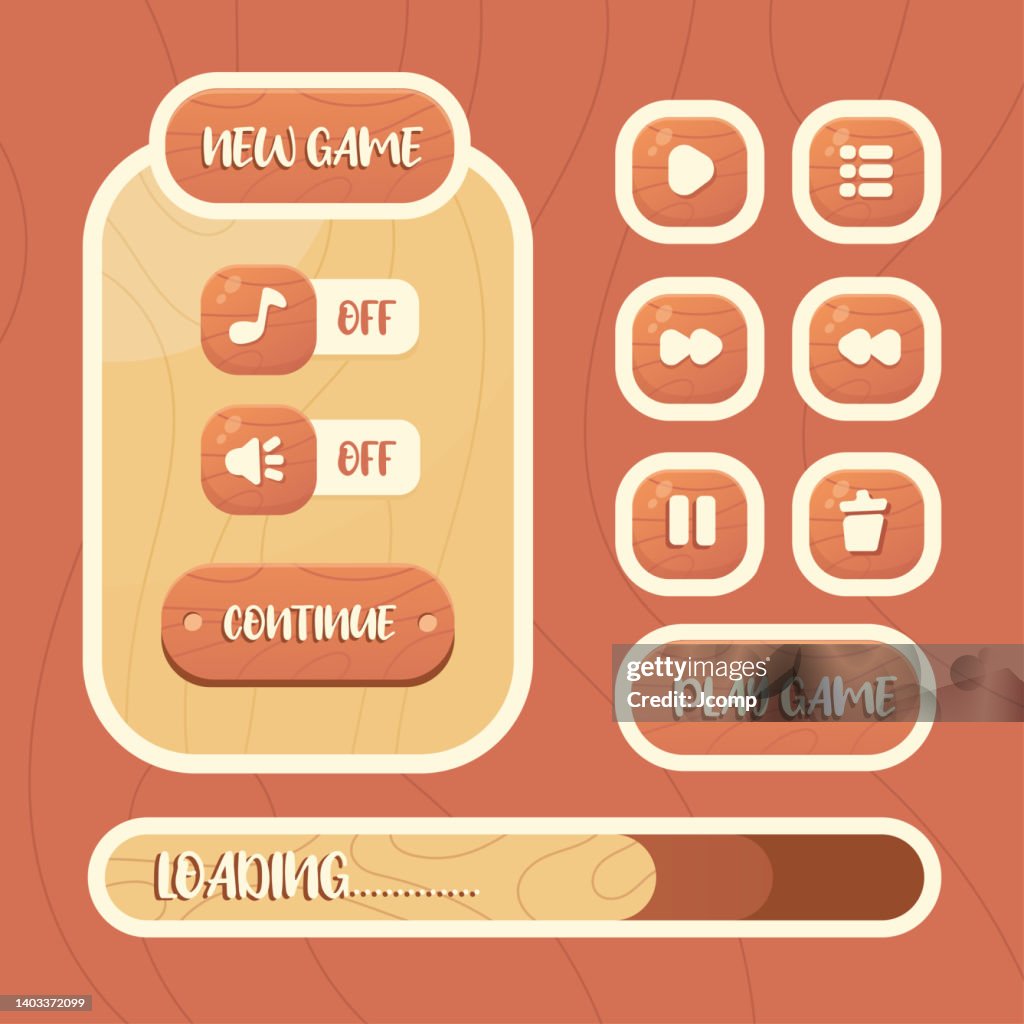 Log Code Gui Vector Game Template Gui Kit Interface Log In Page Elements High-Res ...