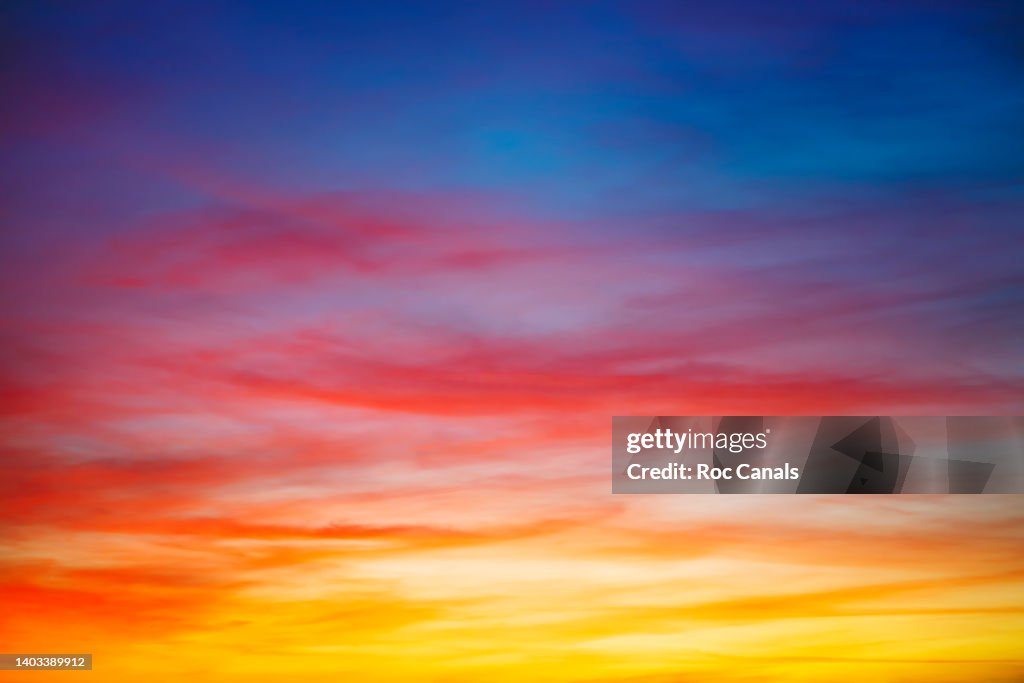 Clouds at sunset