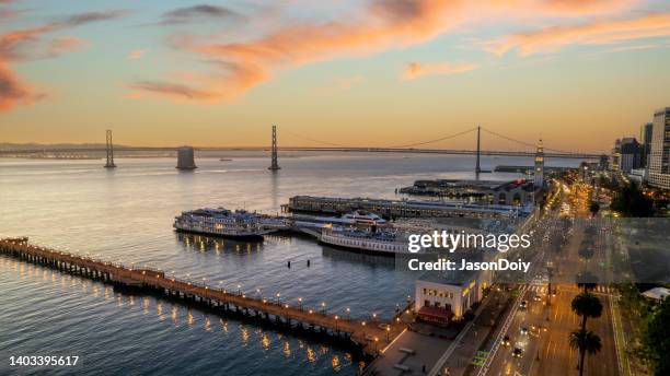 embarcadero san francisco - ferry terminal stock pictures, royalty-free photos & images