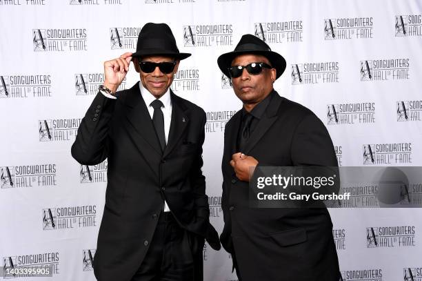 Jimmy Jam and Terry Lewis attend the Songwriters Hall of Fame 51st Annual Induction and Awards Gala at Marriott Marquis on June 16, 2022 in New York...