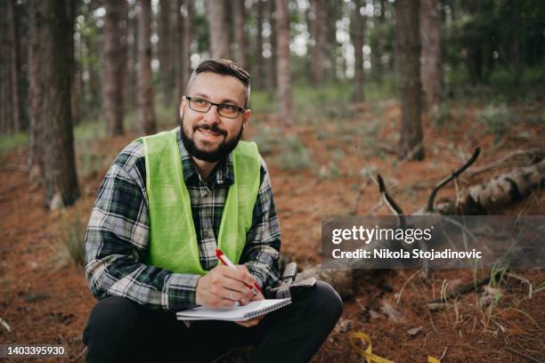 forester studying environmental - environmentalist stock pictures, royalty-free photos & images