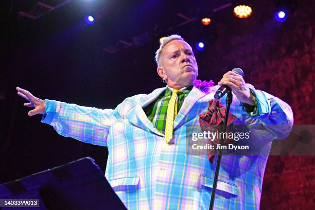 John Lydon of Public Image Ltd performs on stage at O2 Forum Kentish Town on June 16, 2022 in London, England.