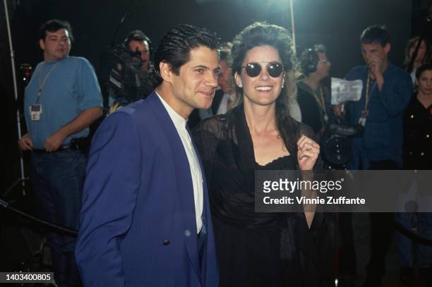 American actor Thomas Calabro and Elizabeth Pryor attend the 19th Annual People's Choice Awards, held at Universal Studios in Los Angeles,...