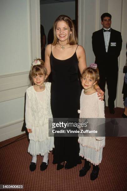 American child actress Candace Cameron and the Olsen twins attends the Starlight Foundation Awards Gala, held at the Marriott Marquis Hotel in New...