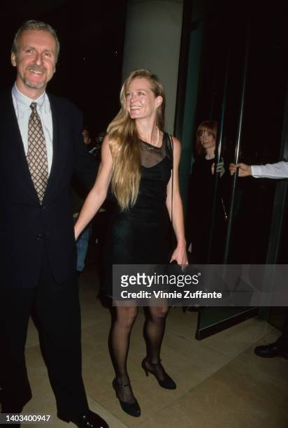 Canadian film director and screenwriter James Cameron and American actress Suzy Amis attend the 13th Annual American Cinematheque Awards, held at the...