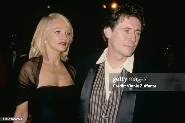 American actress Ellen Barkin and her husband, Irish actor Gabriel Byrne attend the 2nd Annual Vanity Fair Oscar Party, held at Morton's Restaurant...