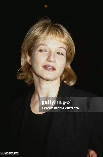 American actress Ellen Barkin attends United Artists' 25th anniversary screening of 'Midnight Cowboy,' held at Director's Guild of America Theater in...