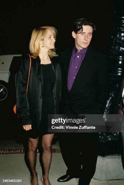 American actress Ellen Barkin and her husband, Irish actor Gabriel Byrne, attend a screening of 'Switch' at the Samuel Goldwyn Theater in Beverly...