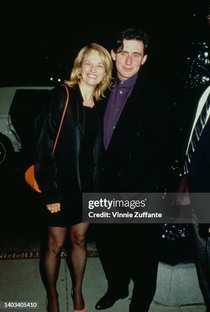 American actress Ellen Barkin and her husband, Irish actor Gabriel Byrne, attend a screening of 'Switch' at the Samuel Goldwyn Theater in Beverly...