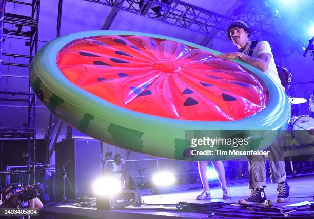 Goth Babe performs during the 2022 Bonnaroo Music & Arts Festival on June 16, 2022 in Manchester, Tennessee.