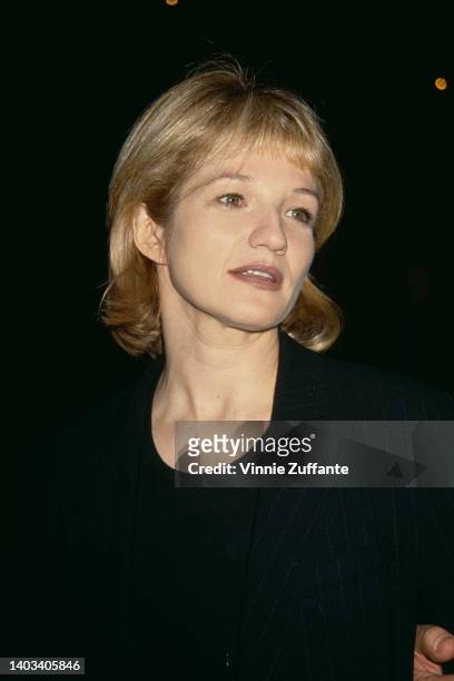American actress Ellen Barkin attends United Artists' 25th anniversary screening of 'Midnight Cowboy,' held at Director's Guild of America Theater in...