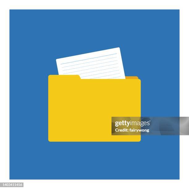 folder icon - open briefcase stock illustrations