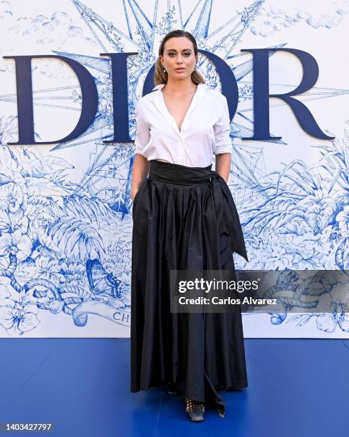 Paula Badosa attends "Crucero Collection" fashion show presentation by Dior at Plaza de España on June 16, 2022 in Seville, Spain.