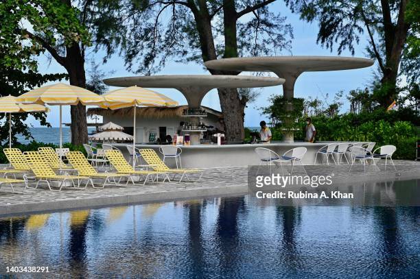 The Standard Hua Hin's pool on June 14, 2022 in Hua Hin, Thailand.