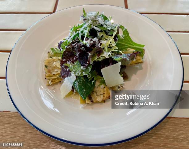 Artichoke Salad with grated parmesan and white balsamic at Lido, the all-day Italian restaurant at The Standard Hua Hin hotel that opened in December...