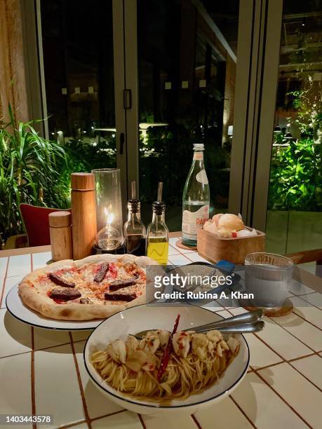 Beef Diavolo Pizza, Crab Chili and Creamy Truffle Polenta at Lido, the all-day Italian restaurant at The Standard Hua Hin hotel that opened in...