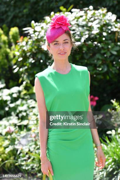 Racegoer attends Royal Ascot 2022 at Ascot Racecourse on June 17, 2022 in Ascot, England.