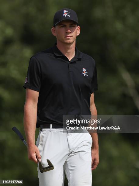 Max Charles of Australia pictured during the Quarter Finals on day five of the R&A Amateur Championship at Royal Lytham & St. Annes on June 17, 2022...