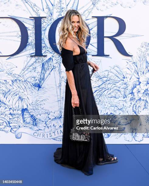 Elle Macpherson attends "Crucero Collection" fashion show presentation by Dior at Plaza de España on June 16, 2022 in Seville, Spain.