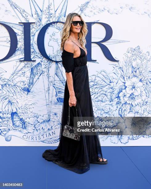 Elle Macpherson attends "Crucero Collection" fashion show presentation by Dior at Plaza de España on June 16, 2022 in Seville, Spain.