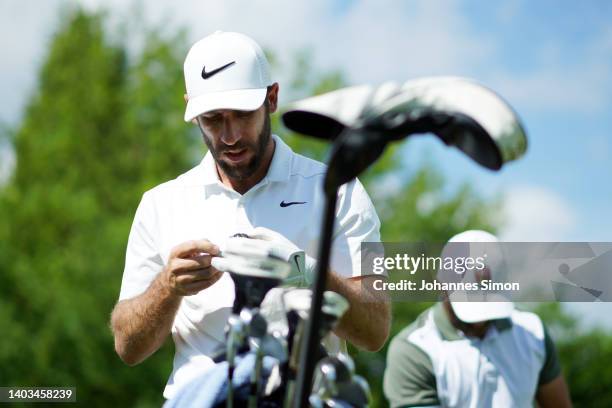 Romain Wattel of France in action at tee 1 during Day Two of the Kaskada Golf Challenge at Kaskada Golf Resort on June 17, 2022 in Brno, Czech...