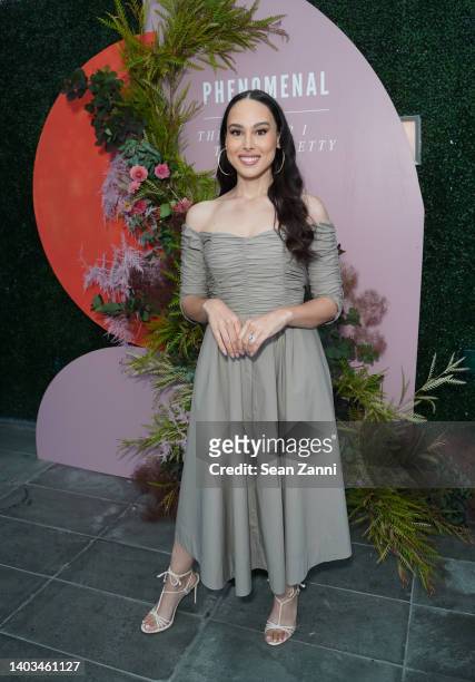 Meena Harris attends cocktail party with women in media and entertainment hosted by Author and Showrunner Jenny Han for the launch of Prime Video's...