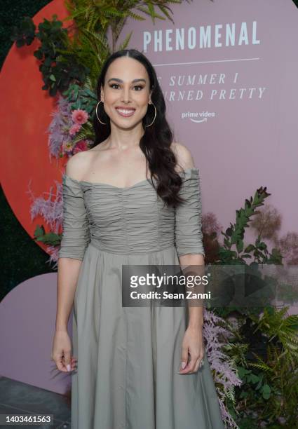 Meena Harris attends cocktail party with women in media and entertainment hosted by Author and Showrunner Jenny Han for the launch of Prime Video's...