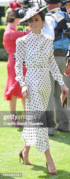 Catherine, Duchess of Cambridge attends Royal Ascot 2022 at Ascot Racecourse on June 17, 2022 in Ascot, England.