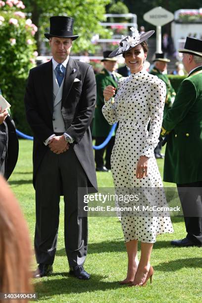 Prince William, Duke of Cambridge and Catherine, Duchess of Cambridge attend Royal Ascot 2022 at Ascot Racecourse on June 17, 2022 in Ascot, England.