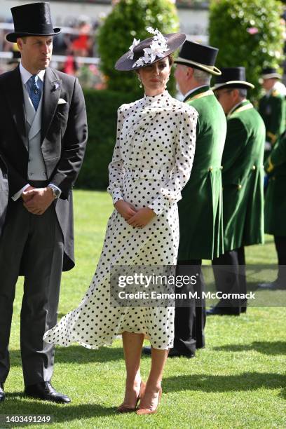 Prince William, Duke of Cambridge and Catherine, Duchess of Cambridge attend Royal Ascot 2022 at Ascot Racecourse on June 17, 2022 in Ascot, England.