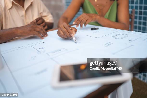 architects working in the office - landscape architect stock pictures, royalty-free photos & images