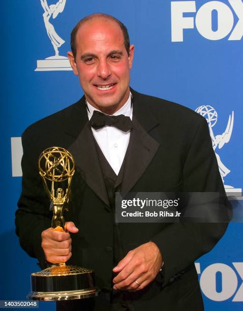 Emmy Winner Stanley Tucci backstage at the 52nd Emmy Awards Show at the Shrine Auditorium, September 12, 1999 in Los Angeles, California.