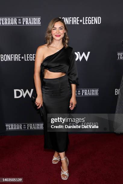 Samaire Armstrong attends the cast screening of "Terror On The Prairie" at AMC DINE-IN Thoroughbred 20 on June 13, 2022 in Franklin, Tennessee.