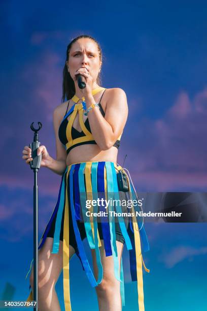 Alice Merton performs during the first day of the Southside Festival 2022 on June 17, 2022 in Neuhausen, Germany.