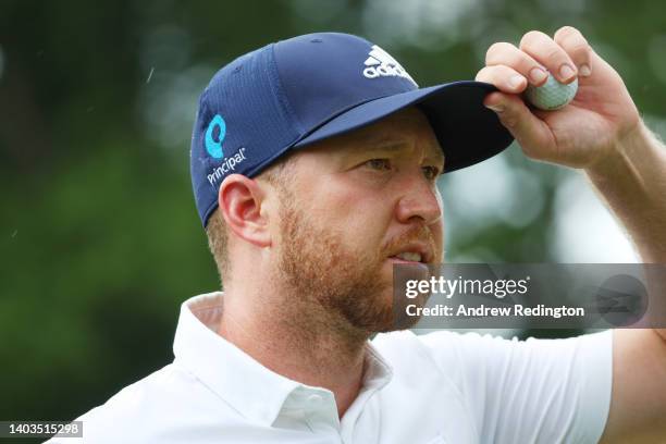 Daniel Berger of the United States looks on from the 11th tee during the second round of the 122nd U.S. Open Championship at The Country Club on June...