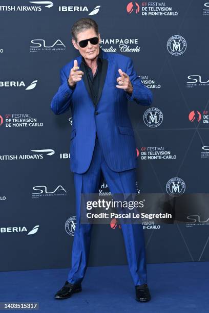 David Hasselhoff attends the opening ceremony during the 61st Monte Carlo TV Festival on June 17, 2022 in Monte-Carlo, Monaco.