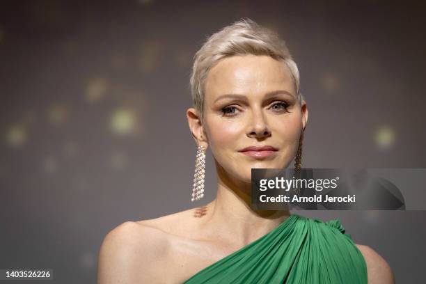 Princess Charlene of Monaco attends the opening ceremony during the 61st Monte Carlo TV Festival on June 17, 2022 in Monte-Carlo, Monaco.