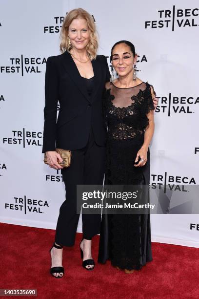 Anna Gunn and Shirin Neshat attend "Land Of Dreams" Premiere during 2022 Tribeca Festival at SVA Theater on June 17, 2022 in New York City.