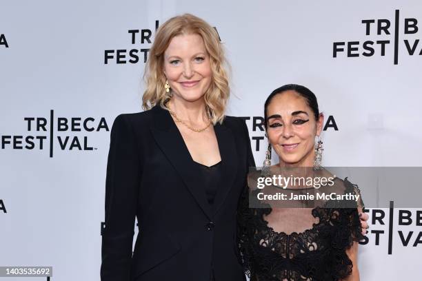 Anna Gunn and Shirin Neshat attend "Land Of Dreams" Premiere during 2022 Tribeca Festival at SVA Theater on June 17, 2022 in New York City.