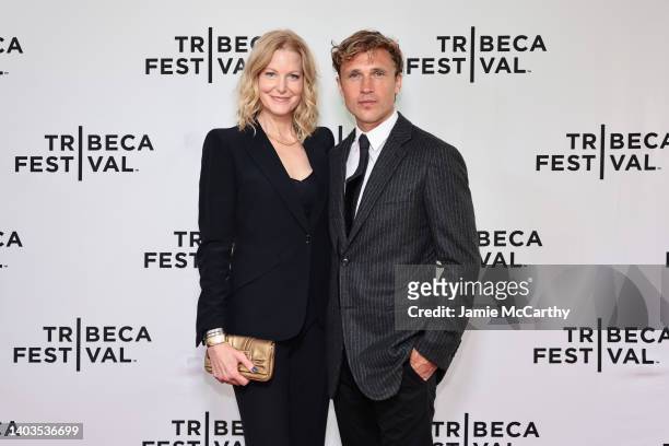 Anna Gunn and William Moseley attend "Land Of Dreams" Premiere during 2022 Tribeca Festival at SVA Theater on June 17, 2022 in New York City.