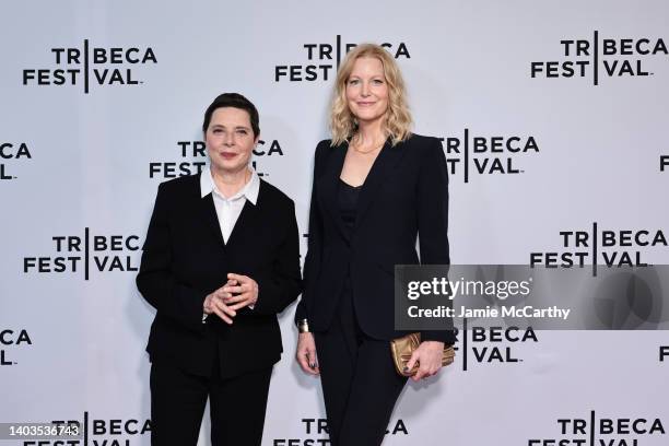 Isabella Rossellini and Anna Gunn attend "Land Of Dreams" Premiere during 2022 Tribeca Festival at SVA Theater on June 17, 2022 in New York City.