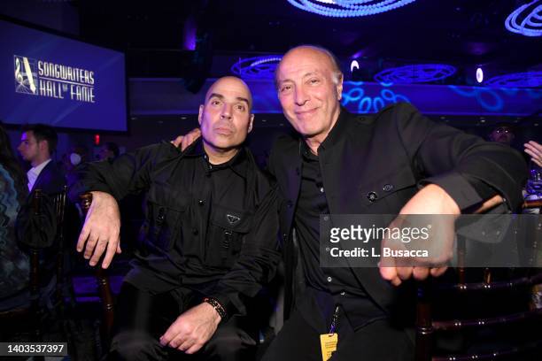 Merck Mercuriadis and Danny Bennett attend the Songwriters Hall of Fame 51st Annual Induction and Awards Gala at Marriott Marquis on June 16, 2022 in...