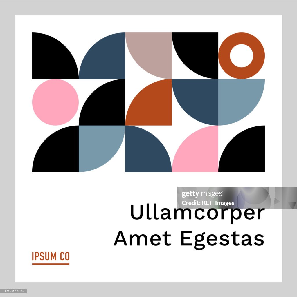 Square Graphic Design Templates With With Abstract Geometric Graphics ...