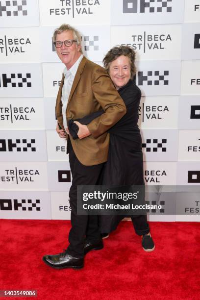 Todd Haynes and Christine Vachon attend "Velvet Goldmine" Premiere during 2022 Tribeca Festival at BMCC Tribeca PAC on June 17, 2022 in New York City.