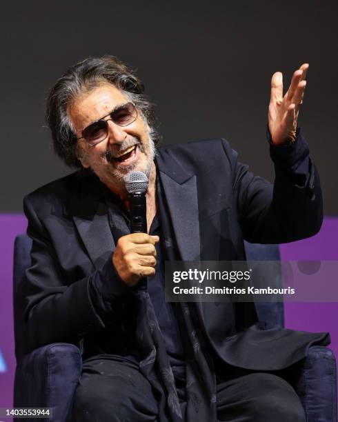 Al Pacino speaks on stage at the "Heat" Premiere during 2022 Tribeca Festival at United Palace Theater on June 17, 2022 in New York City.