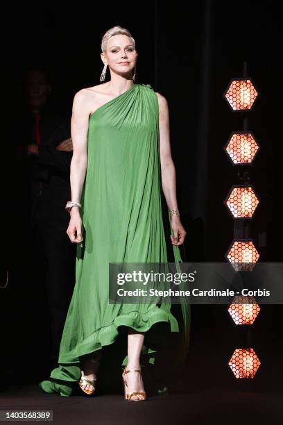 Princess Charlene of Monaco attends the opening ceremony during the 61st Monte Carlo TV Festival on June 17, 2022 in Monte-Carlo, Monaco.